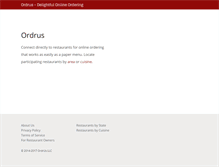 Tablet Screenshot of ordr.us